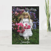 Happy Birthday Jennifer Karte (Vorderseite)