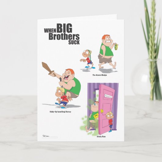 Happy Birthday (Jerk) Brother Karte (Vorderseite)