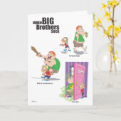 Happy Birthday (Jerk) Brother Karte (Gelbe Blume)