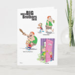 Happy Birthday (Jerk) Brother Karte<br><div class="desc">This Birthday Card is a funny card for brothers with a "special" bond. Illustrated by Rachel Lea Owen,  this card is a fun way to wish your brother a happy birthday.</div>