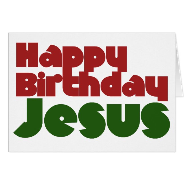 Happy Birthday Jesus (Vorderseite (Horizontal))