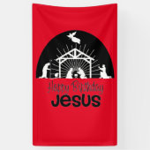 Happy Birthday Jesus Banner (Vertikal)
