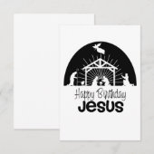 Happy Birthday Jesus Begleitkarte (Vorne/Hinten)