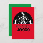 Happy Birthday Jesus Begleitkarte (Vorne/Hinten)