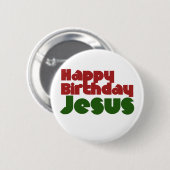 Happy Birthday Jesus Button (Vorne & Hinten)