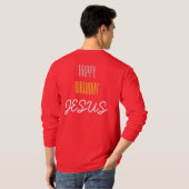 Happy Birthday JESUS - Cherry, White & Lemon T-Shirt (Schwarz voll)