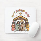 Happy Birthday Jesus Christmas Christian Outfit To Mousepad (Mit Mouse)
