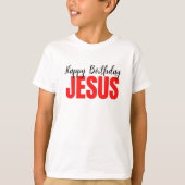 Happy Birthday Jesus Christmas T-Shirt (Vorderseite)