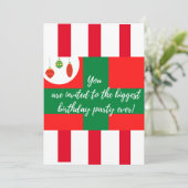 HAPPY BIRTHDAY JESUS EINLADUNG (Stehend Vorderseite)