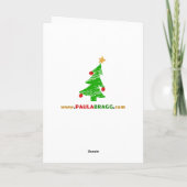 Happy Birthday Jesus Feiertagskarte (Rückseite)