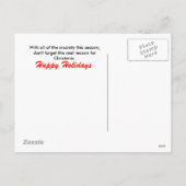 Happy Birthday Jesus Feiertagspostkarte (Rückseite)