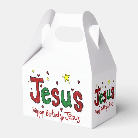Happy Birthday Jesus Geschenkschachtel (Rückseite)