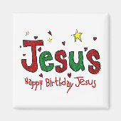 Happy Birthday Jesus Magnet (Vorne)