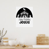 Happy Birthday Jesus Poster (Küche)