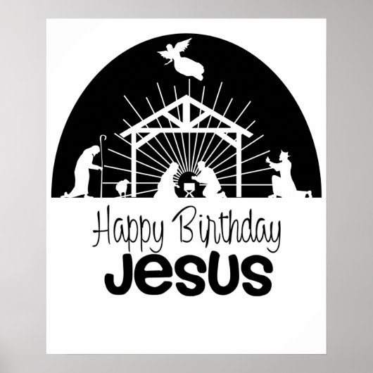 Happy Birthday Jesus Poster (Vorne)