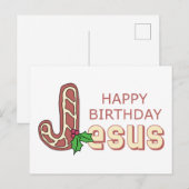 Happy Birthday Jesus Postkarte (Vorne/Hinten)