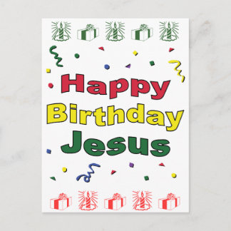 Happy Birthday Jesus Postkarte