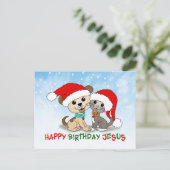 Happy Birthday Jesus Postkarte (Stehend Vorderseite)