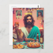 Happy Birthday Jesus Postkarte (Vorne/Hinten)