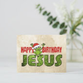 Happy Birthday Jesus Postkarte (Stehend Vorderseite)
