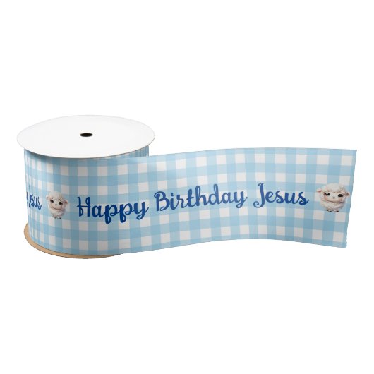 Happy Birthday Jesus Ribbon Satinband (Spule)