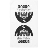 Happy Birthday Jesus Tischdecke (Vorderseite)