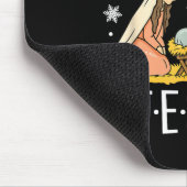 Happy Birthday Jesus Ugly Christmas Sweater Christ Mousepad (Ecke)