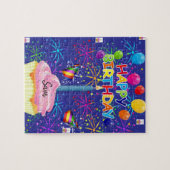 Happy Birthday Jigsaw Puzzle Blue (Horizontal)