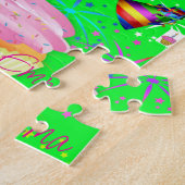 Happy Birthday Jigsaw Puzzle Bright Green (Seite)