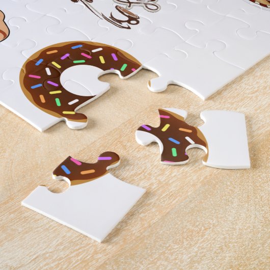 Happy Birthday Jigsaw Puzzle Kaffee Donuts (Seite)