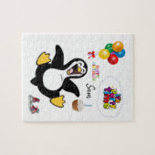 Happy Birthday Jigsaw Puzzle Penguin (Horizontal)