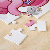 Happy Birthday Jigsaw Puzzle Pink Pig (Seite)