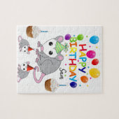 Happy Birthday Jigsaw Puzzle Possum (Horizontal)