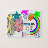 Happy Birthday Jigsaw Puzzle Rainbow (Horizontal)
