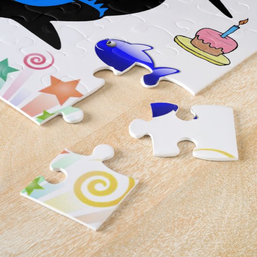 Happy Birthday Jigsaw Puzzle Shark (Seite)