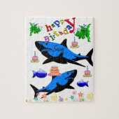 Happy Birthday Jigsaw Puzzle Shark (Vertikal)