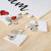 Happy Birthday Jigsaw Puzzle White Teddy Bar (Seite)