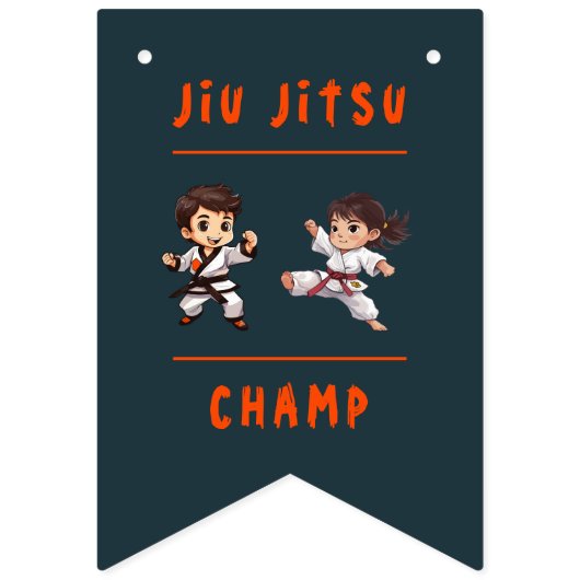 Happy Birthday Jiu Jitsu Champ Banner (Erste Fahne)