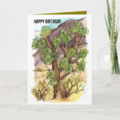 Happy Birthday Joshua Tree Wüste Landschaft Karte (Vorderseite)