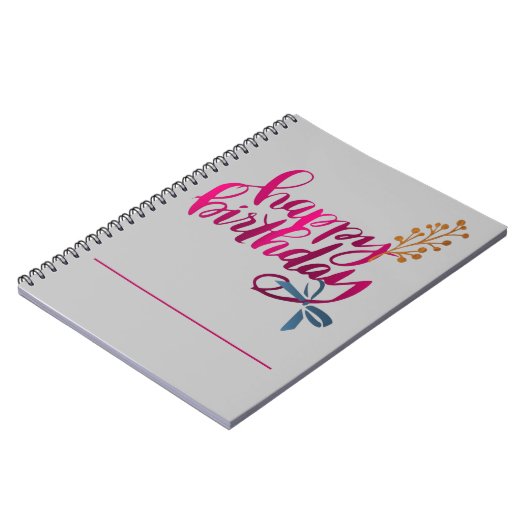 Happy Birthday Journal Notizblock (Linke Seite)