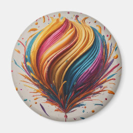 Happy Birthday Joy Circle Magnet