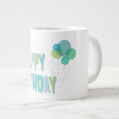 Happy Birthday Jumbo-Tasse (Vorderseite Rechts)