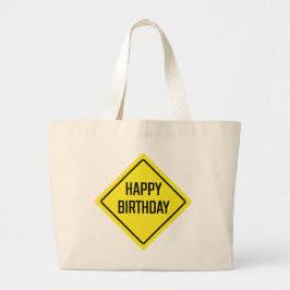 Happy Birthday Jumbo Tote Bag Jumbo Stoffbeutel