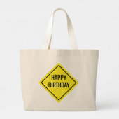 Happy Birthday Jumbo Tote Bag Stoffbeutel (Rückseite)