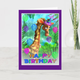 Happy Birthday Jungle style 005 Karte