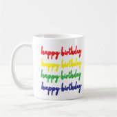 Happy Birthday Kaffee Tasse (Links)