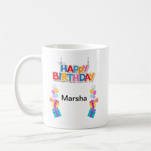 Happy Birthday Kaffeetasse (Links)