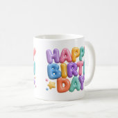 Happy Birthday Kaffeetasse (VorderseiteRechts)