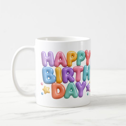 Happy Birthday Kaffeetasse (Links)