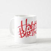 Happy Birthday Kaffeetasse (Vorderseite Links)
